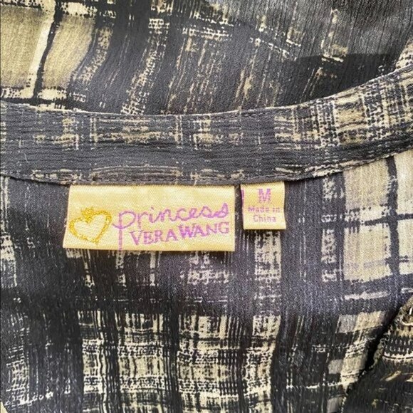 Princess Vera Wang Mid Length Sleeve Top Medium - Picture 6 of 8